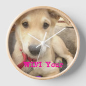 愛を日々伝えたい 壁時計 (正面)