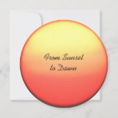 愛を月と太陽に届けるサンセットからドーンレンジ カード (裏面)