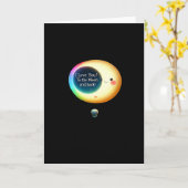 愛を月と星にまで - ロマンチックな記念品 カード (黄色い花)