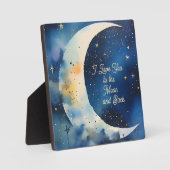 愛を月と星の向こうまで フォトプラーク (正面)