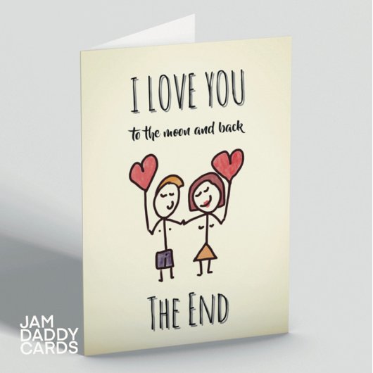 愛を月と星の彼方まで カード