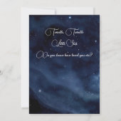 愛を月と星の彼方まで～バックガールベイビーシャワー 招待状 (裏面)