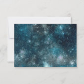 愛を月にまで届ける 天体ウェディングの出欠確認カード 招待状 (裏面)