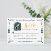 愛を月にまで届ける 天体婚礼受付カード 招待状 (スタンド正面)