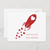 愛を月までとその先までロケット船 シーズンポストカード (正面/裏面)