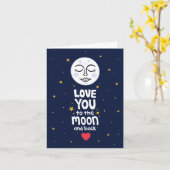 愛を月までとその先まで カード (黄色い花)