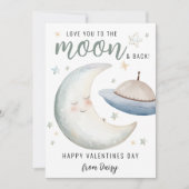 愛を月までとその向こうまで｜バレンタイン 招待状 (正面)