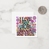 愛を月までとそれを超えても ノートカード (正面/裏面インサイチュ)