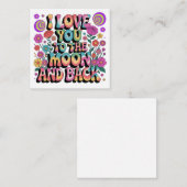 愛を月までとそれを超えても ノートカード (正面/裏面)