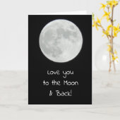 愛を月までとそれを超えてロマンチックに カード (黄色い花)