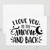 愛を月までとび越えて招待状 招待状 (正面/裏面)