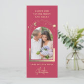 愛を月までフォト 天体 マジェンタ ゴールド シーズンカード (スタンド正面)