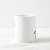 愛を水やり、幸せな観葉植物 コーヒーマグカップ (中央)