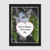 愛を永遠に猫カスタム写真を採用してくれてありがとう (正面)