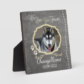 愛を永遠に 犬メモリアルキーホルダー フォトプラーク (正面)