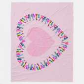 愛を求める気持ち フリースブランケット (正面)