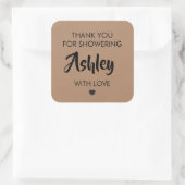 愛を注いでくれたことに感謝 ギフトタグ スクエアシール (バッグ)