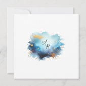 愛を注いで コupleのシャワー招待状 招待状 (裏面)