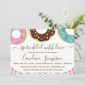 愛を添えたドーナツベイビースプリンクル 招待状 (スタンド正面)