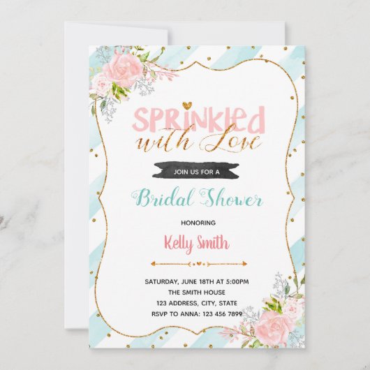 愛を添えてパーティー招待状 招待状 (正面)