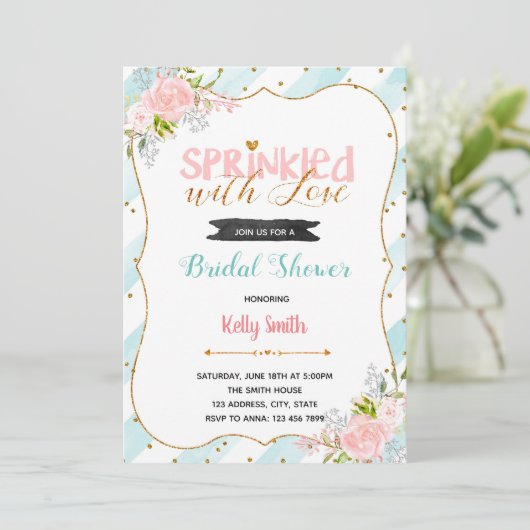 愛を添えてパーティー招待状 招待状 (スタンド正面)