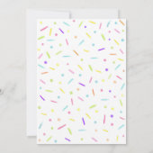 愛を添えて虹のベイビーシャワー 招待状 (裏面)