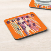 愛を溶かした色の引用文を広前向きめる コースター (左側)