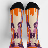 愛を溶かした色の引用文を広前向きめる ソックス (上部)