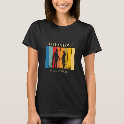 愛を生きる 女性用Tシャツ Tシャツ (正面)
