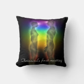 愛を癒すことでチャクラに出会うTwinsouls クッション (正面)