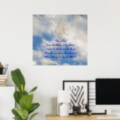 愛を癒すことで神を賛美する祈りの言葉 ポスター (ホームオフィス)