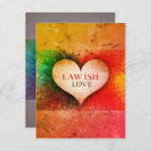 愛を盛り上げる ノートカード (正面/裏面)