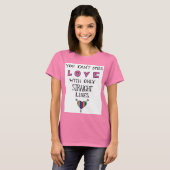 愛を直線だけで綴れない Tシャツ (正面フル)