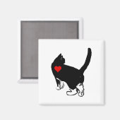 愛を示す猫 マグネット (正面/裏面)