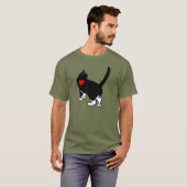 愛を示す猫 Tシャツ (正面フル)