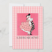 愛を祝おう！アートデコ・バレンタインデーパーティー 招待状 (正面)