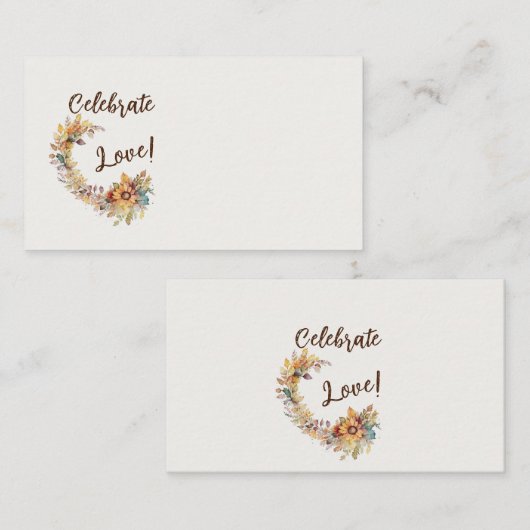 愛を祝おう プレイスカード (正面/裏面)