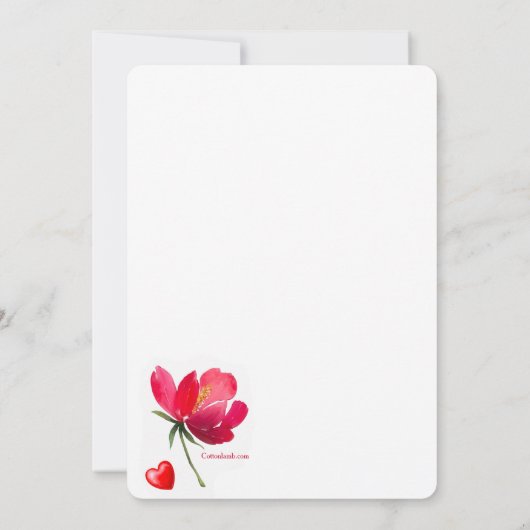 愛を祝おう 招待状 (裏面)