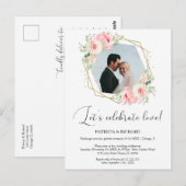 愛を祝おう 秘婚ウエディング・リセプション ポストカード (正面/裏面)