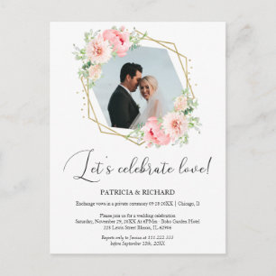 愛を祝おう 秘婚ウエディング・リセプション ポストカード