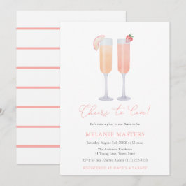愛を祝して グラスを上げて ドリンク ブライダルシャワー 招待状