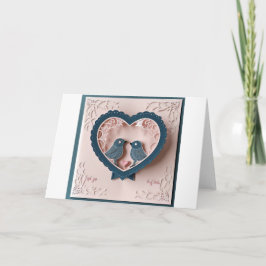 愛を称えるエレガントなウェディングカード 招待状