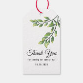 愛を結婚育てていただき、グリーンさん ギフトタグ (裏面)