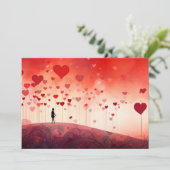 愛を綴れ：手紙を書いて - バレンタインカード シーズンカード (スタンド正面)