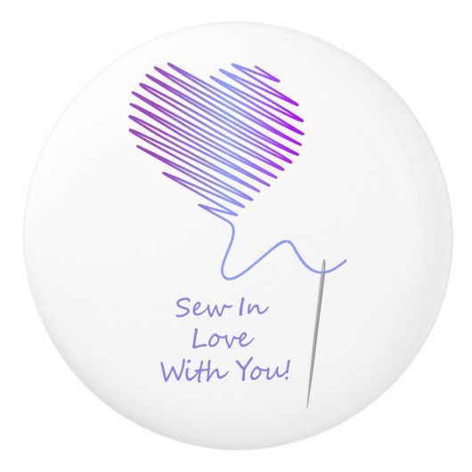 愛を縫い込む セラミックノブ (正面)