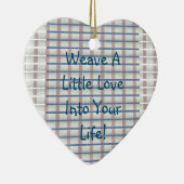 愛を織る セラミックオーナメント (右)