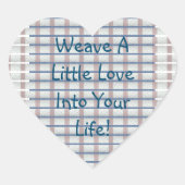 愛を織る ハートシール (正面)