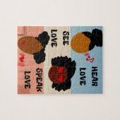 愛を聞いて下さい、愛を見て下さい、愛パズルを話して下さい ジグソーパズル (横)