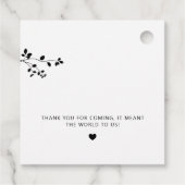 愛を育てよエレガントモダン素朴う フェイバータグ (裏面)