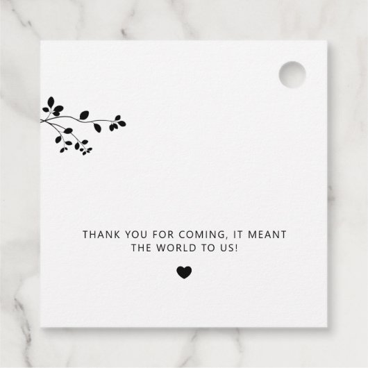 愛を育てよエレガントモダン素朴う フェイバータグ (裏面)